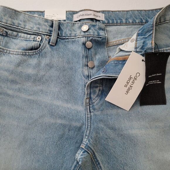 Calvin Klein Men's Slim-Straight Fit Stretch Jeans - Picture 5 of 8